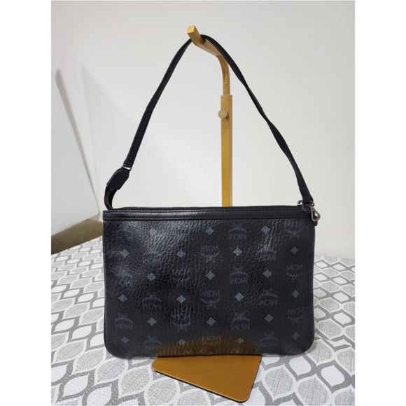 MCM Handbags - MCM Liz Reversible Shopper Pochette/Shoulder Bag Black/Grey